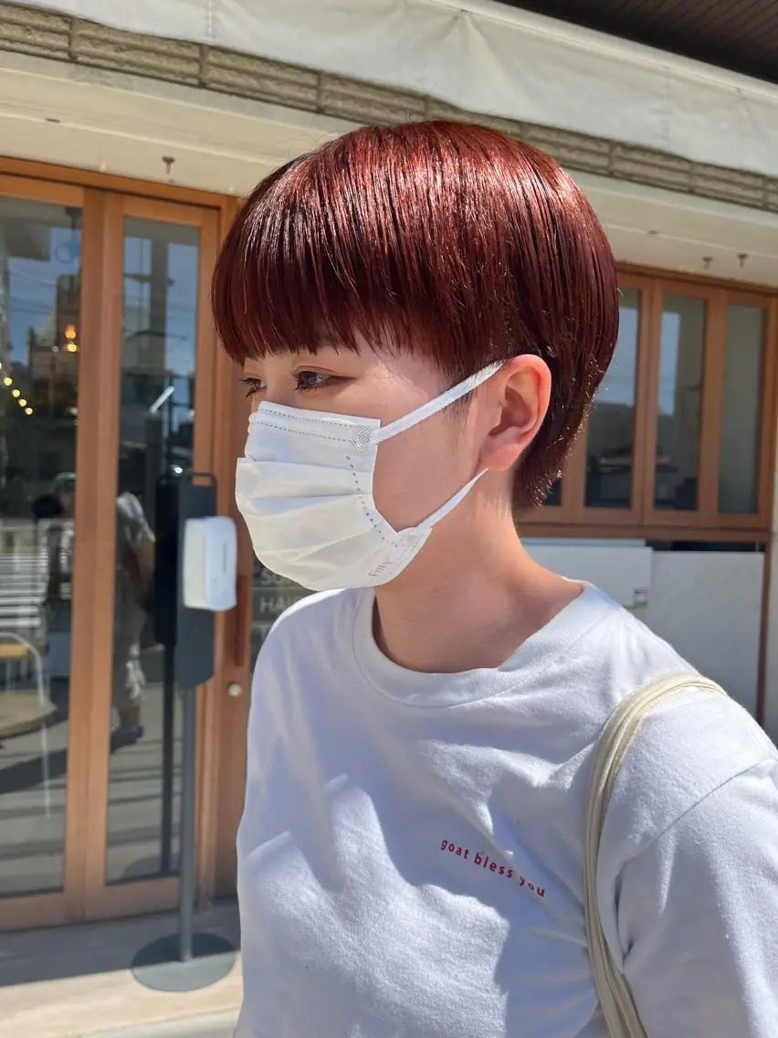 ショート カラー カット ヘアカラー トリートメント 🌼sunc HINAMI🌼のヘアスタイル