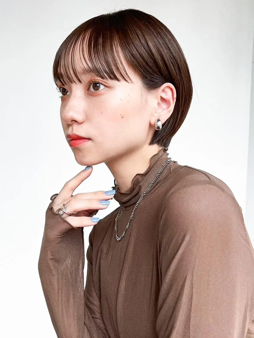 ショート カラー ショートヘア カット ヘアカラー トリートメント ITbyALBUM 下北沢店のヘアスタイル