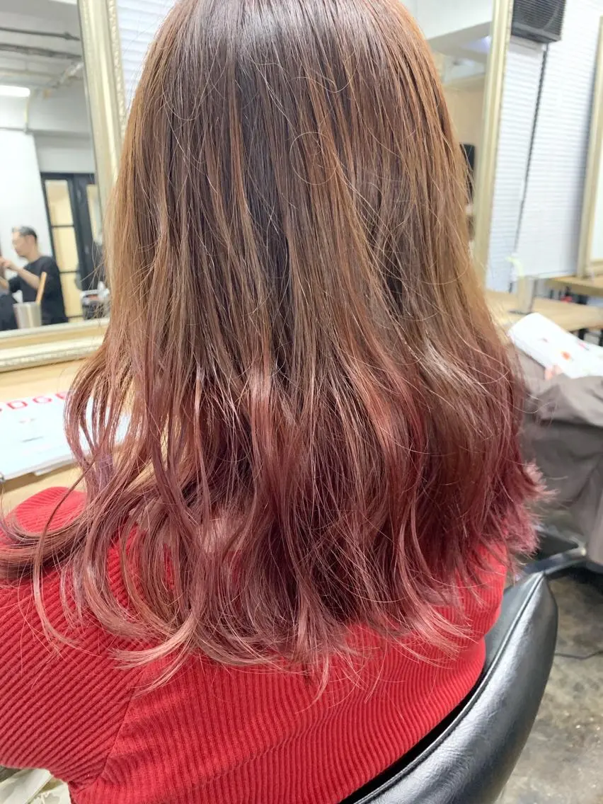セミロング カラー メンズパーマ メンズ特化ryoのヘアスタイル
