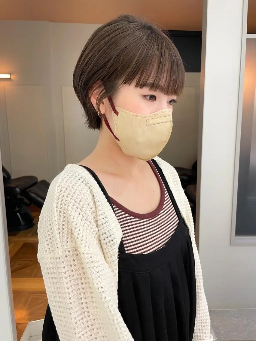 ショート 緒方リエ 時短ショート・ボブのヘアスタイル