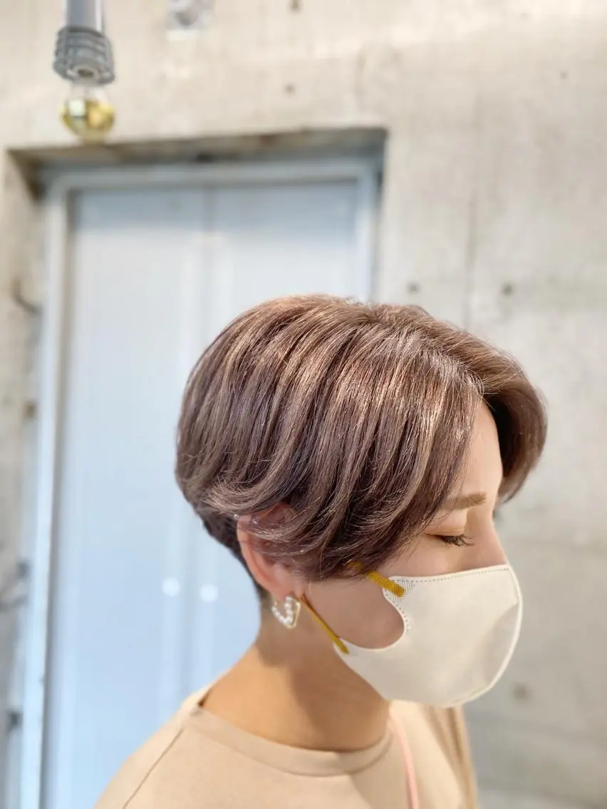 カラー ベージュカラー NUMBER 天王寺YUYAのヘアスタイル