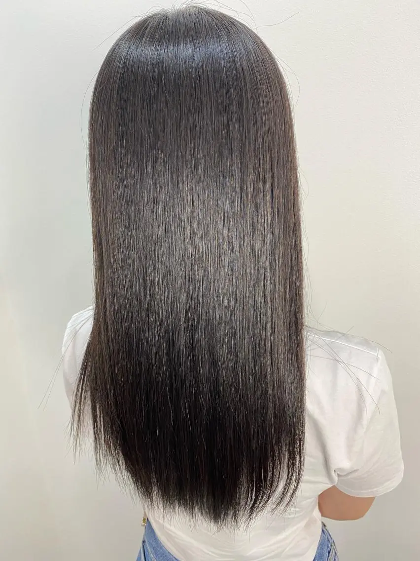 セミロング 縮毛矯正 トリートメント 【乾かすだけで革命】 早矢仕正志のヘアスタイル