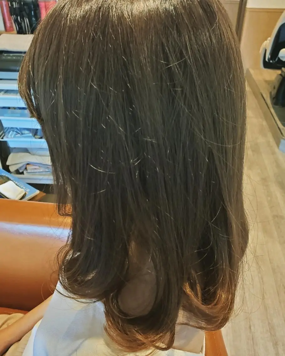 セミロング カラー アディクシーカラー イルミナカラー 外国人風カラー トリートメント カット ヘアカラー トリートメント spa hair ark 富井直美のヘアスタイル
