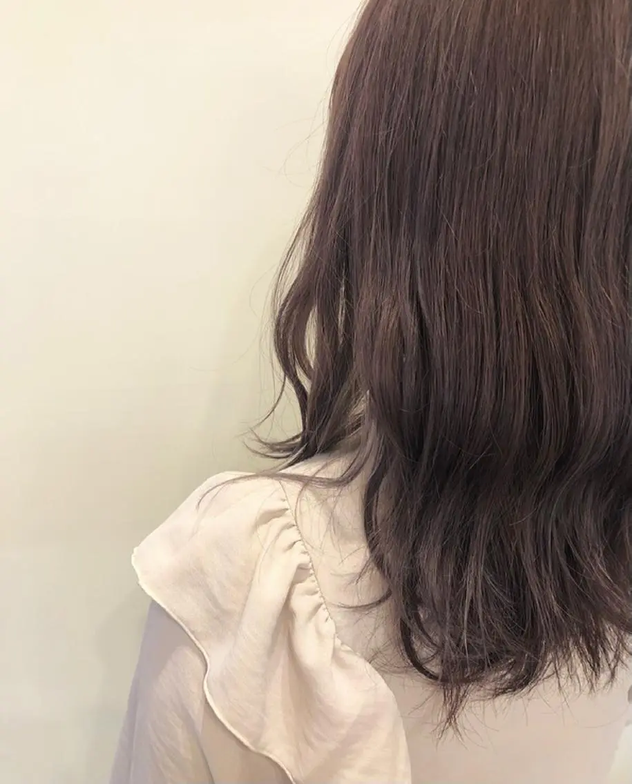 ロング カラー パープルカラー ラーム 乃木店のヘアスタイル