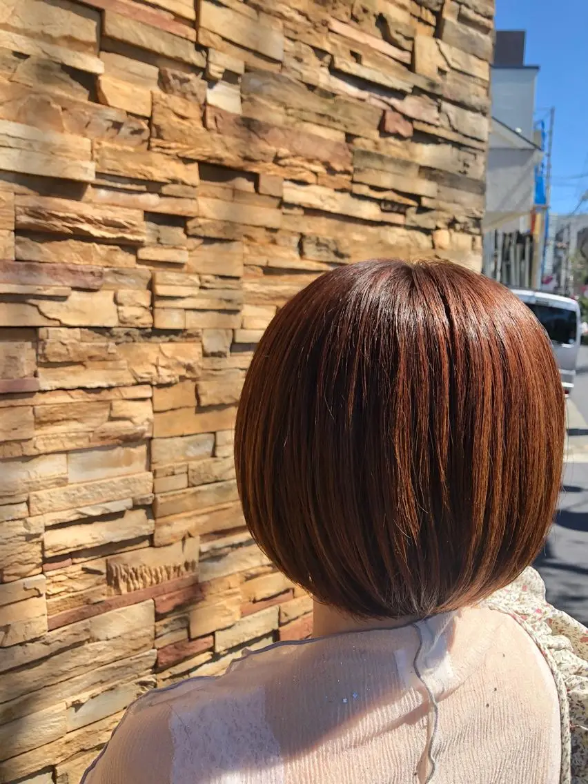 ショート カラー ボブ 🟦西荻窪メンズ特化 美容師🟦Yu-Jiのヘアスタイル
