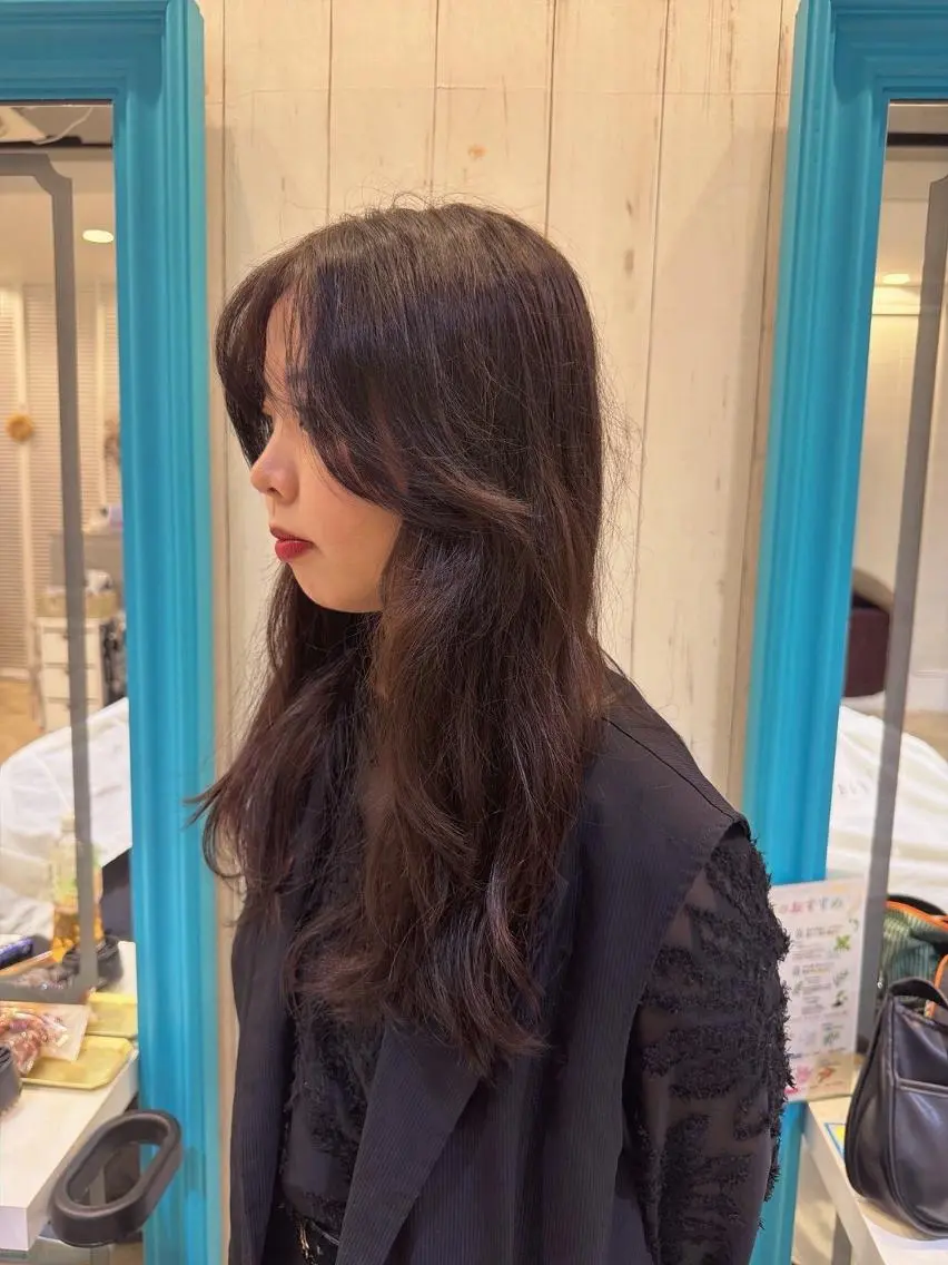 パーマ ロング レイヤー 髪質改善 fiti横須賀中央のヘアスタイル