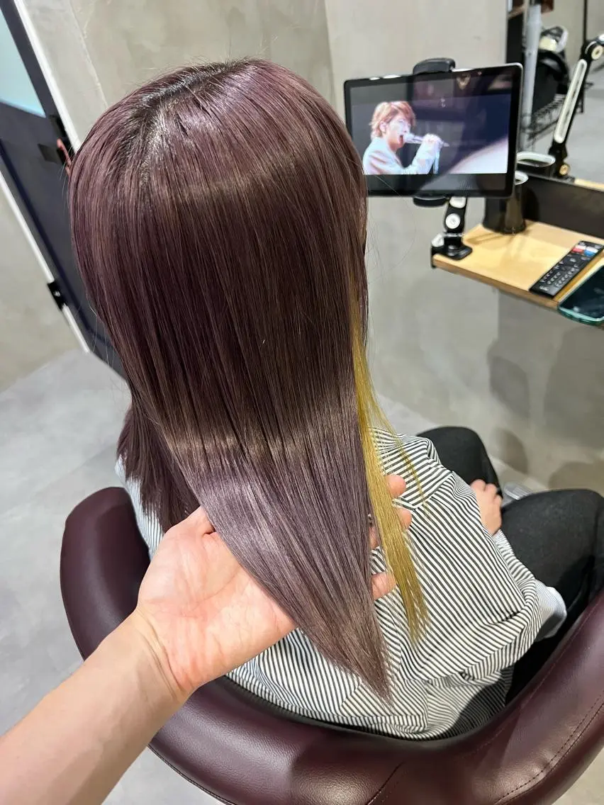 ミディアム 髪質改善 トリートメント インナーカラー🦔 🐾KEISUKEのヘアスタイル