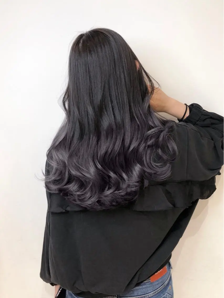 セミロング カラー パーマ ヘアアレンジ 【公式】amble luxe池袋東口🩷のヘアスタイル