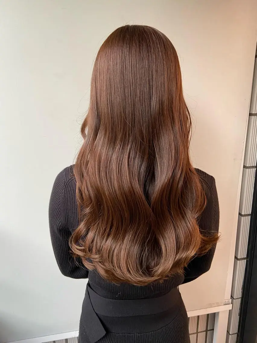ミディアム カラー ヘアアレンジ 💖艶と似合わせ💖 ブリーチ縮毛矯正💖のヘアスタイル