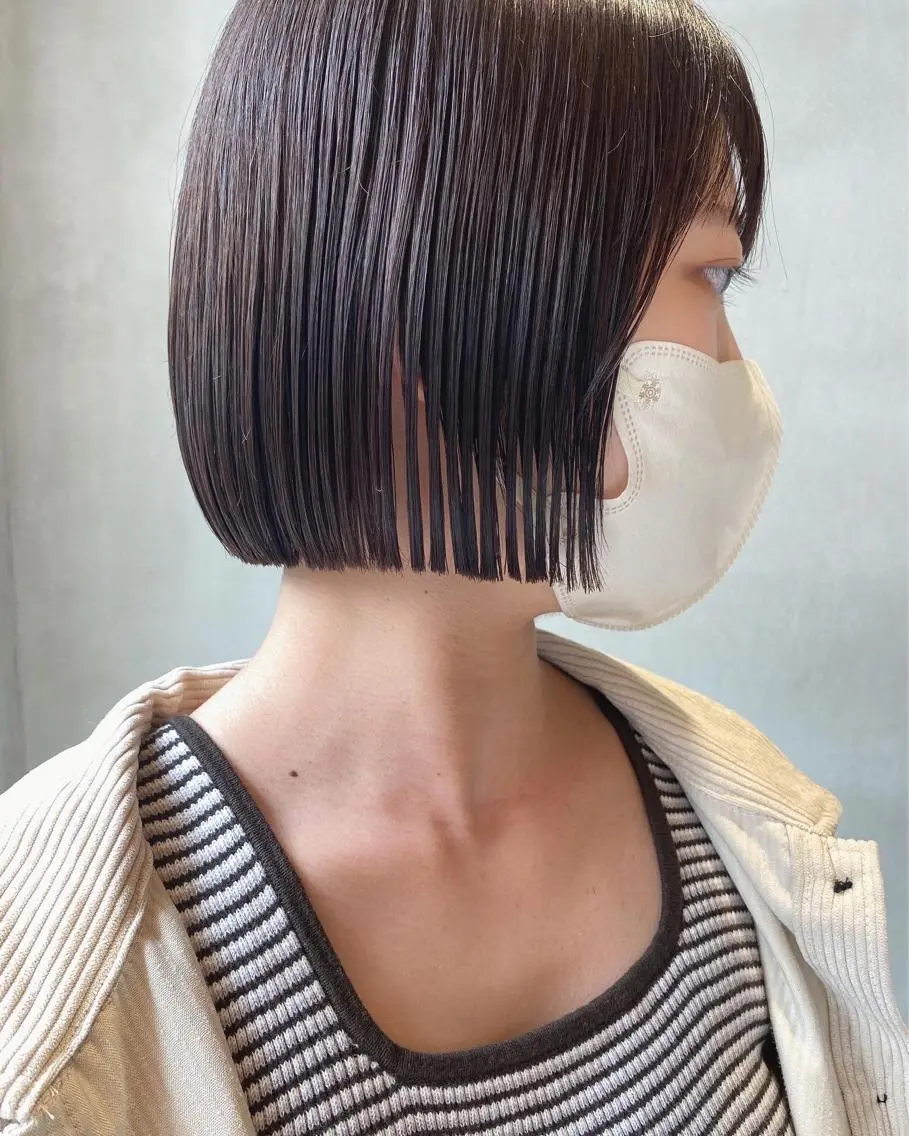 ショート カラー カット ヘアカラー トリートメント センターパート/ レイヤー/ayuのヘアスタイル