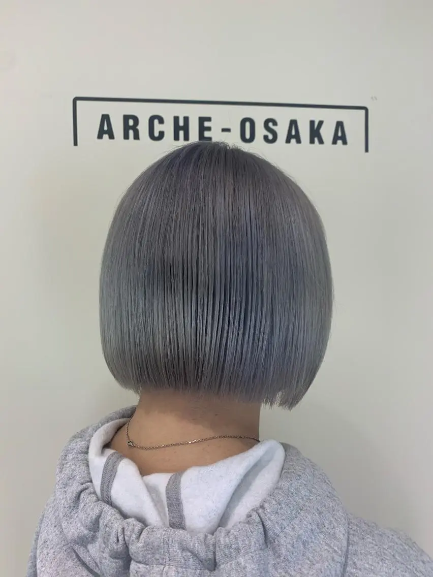 ショート カラー ブルーカラー 髪質改善サロン ARCHE野瀬冬馬のヘアスタイル