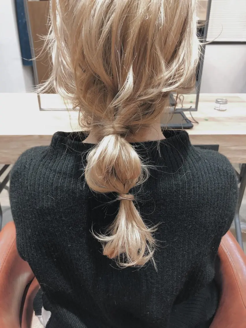 ミディアム ヘアアレンジ mizu🐾 hair braceのヘアスタイル