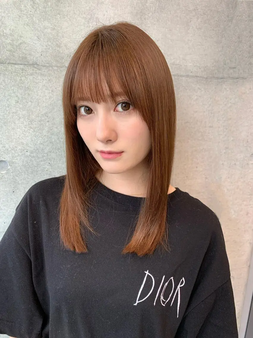 ミディアム ヘアカラー トリートメント 似合わせヘア✔️ 店長 オオキアキヒロのヘアスタイル