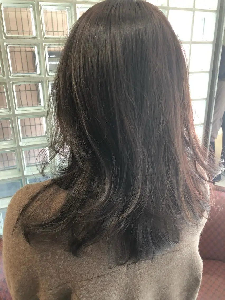ミディアム カラー パーマ 【白髪ぼかし】 矢内　夏輝のヘアスタイル