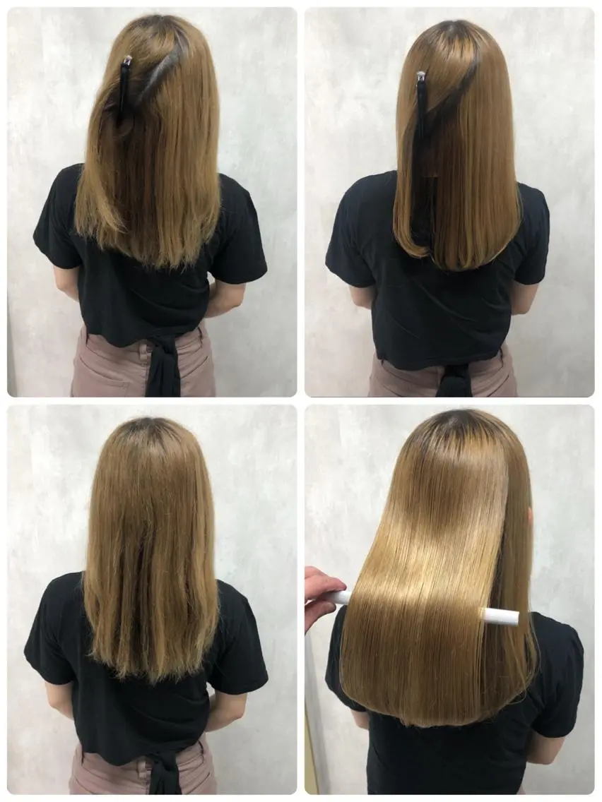 ミディアム 縮毛矯正 トリートメント あなた史上 最高を提供のヘアスタイル