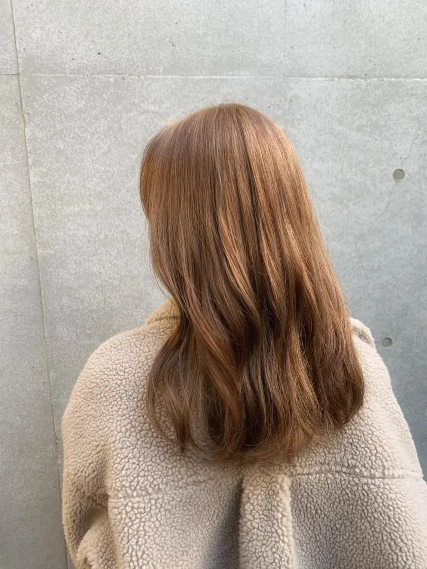 セミロング カラー ヘアアレンジ ヘアカラー トリートメント 🍒暖色✖️レイヤー /Haruna🍒のヘアスタイル