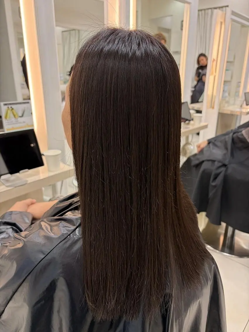 ロング 縮毛矯正 トリートメント ✨圧倒的ツヤ髪✨ 縮毛矯正👑間宮👑のヘアスタイル