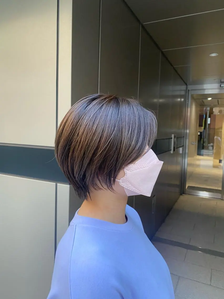 ショート カット トリートメント 艶カラー/ハイライト /レイヤー中島啓太のヘアスタイル