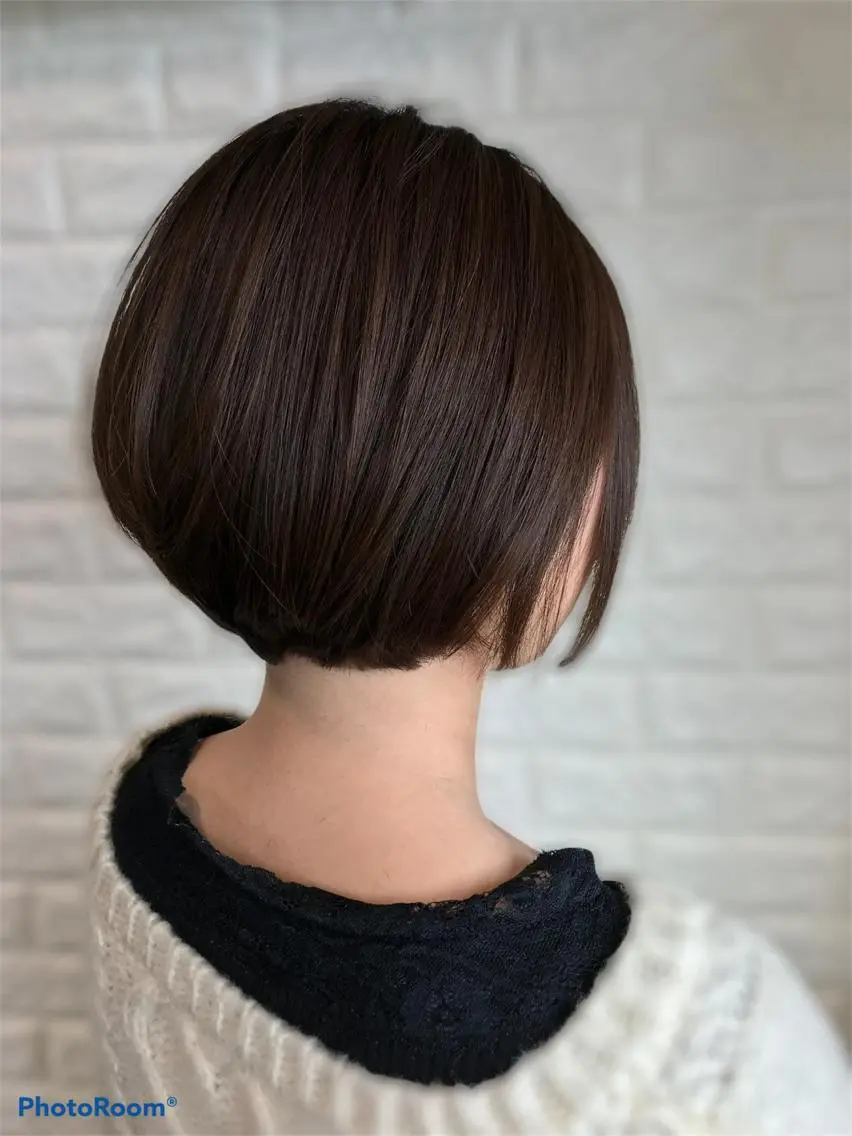 ショート カット 縮毛矯正/ 髪質改善 /ショート 圍 崇行のヘアスタイル
