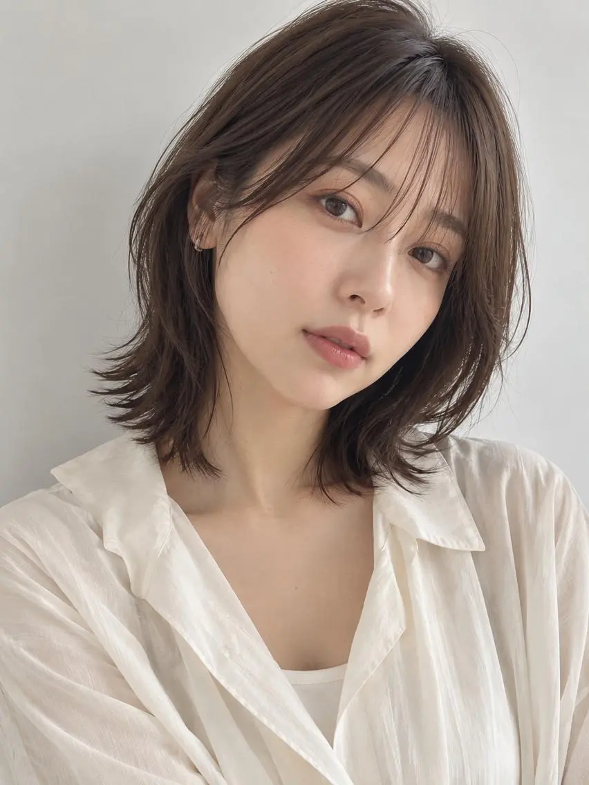 ミディアム カラー ブリーチ ケアブリーチ 透明感カラー ダブルカラー イヤリングカラー カット ヘアカラー トリートメント ヘッドスパ "オトナ髪”/ LAKA TOCCAのヘアスタイル
