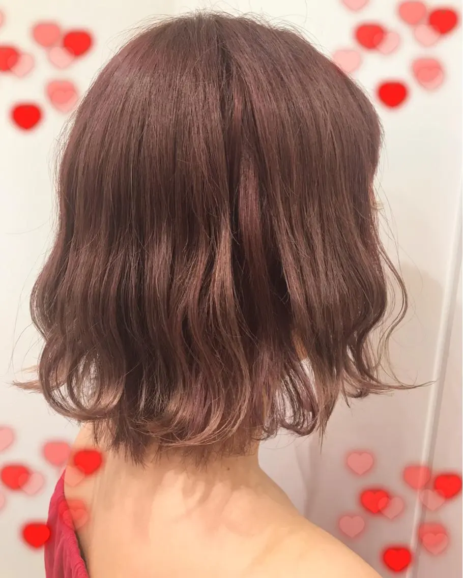 ミディアム カラー パープルカラー 新宿駅近♡個室 ♡関口三都季🌜のヘアスタイル