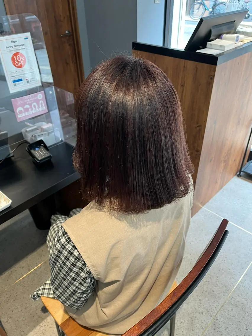 ミディアム チョコレートブラウン 髪質改善✨/中屋敷 はじめのヘアスタイル