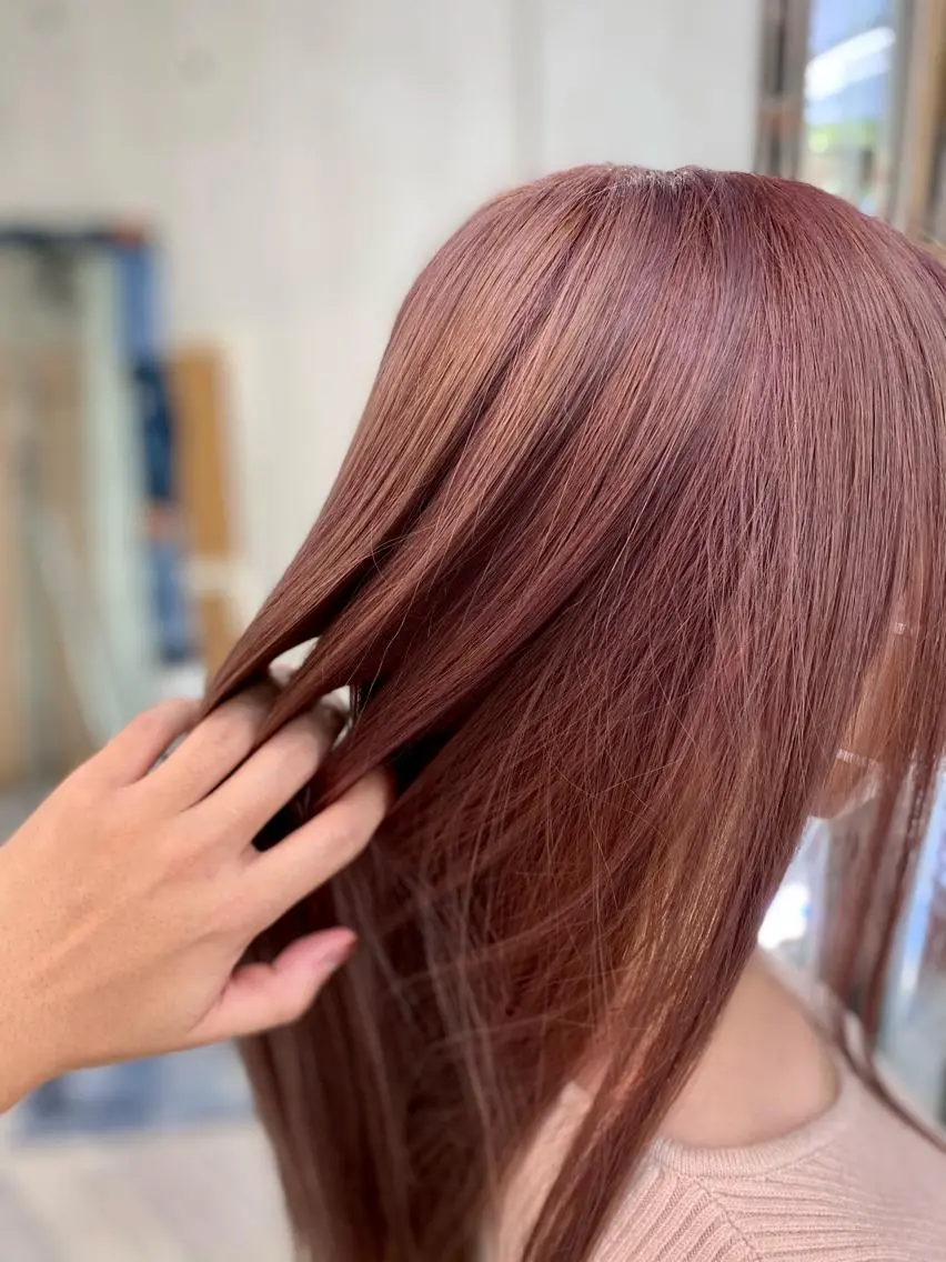ロング カラー ラベンダーカラー ラベンダーピンク ピンクカラー カット トリートメント 松井 敬太郎のヘアスタイル