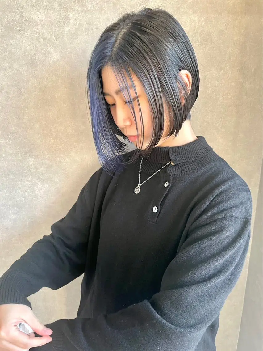 ショート カラー カット ヘアカラー トリートメント 一ノ瀬 暁のヘアスタイル