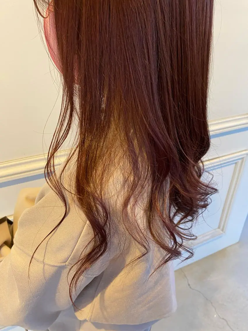 ロング カラー ヘアアレンジ ヘアカラー トリートメント 鹿児島 聖来のヘアスタイル