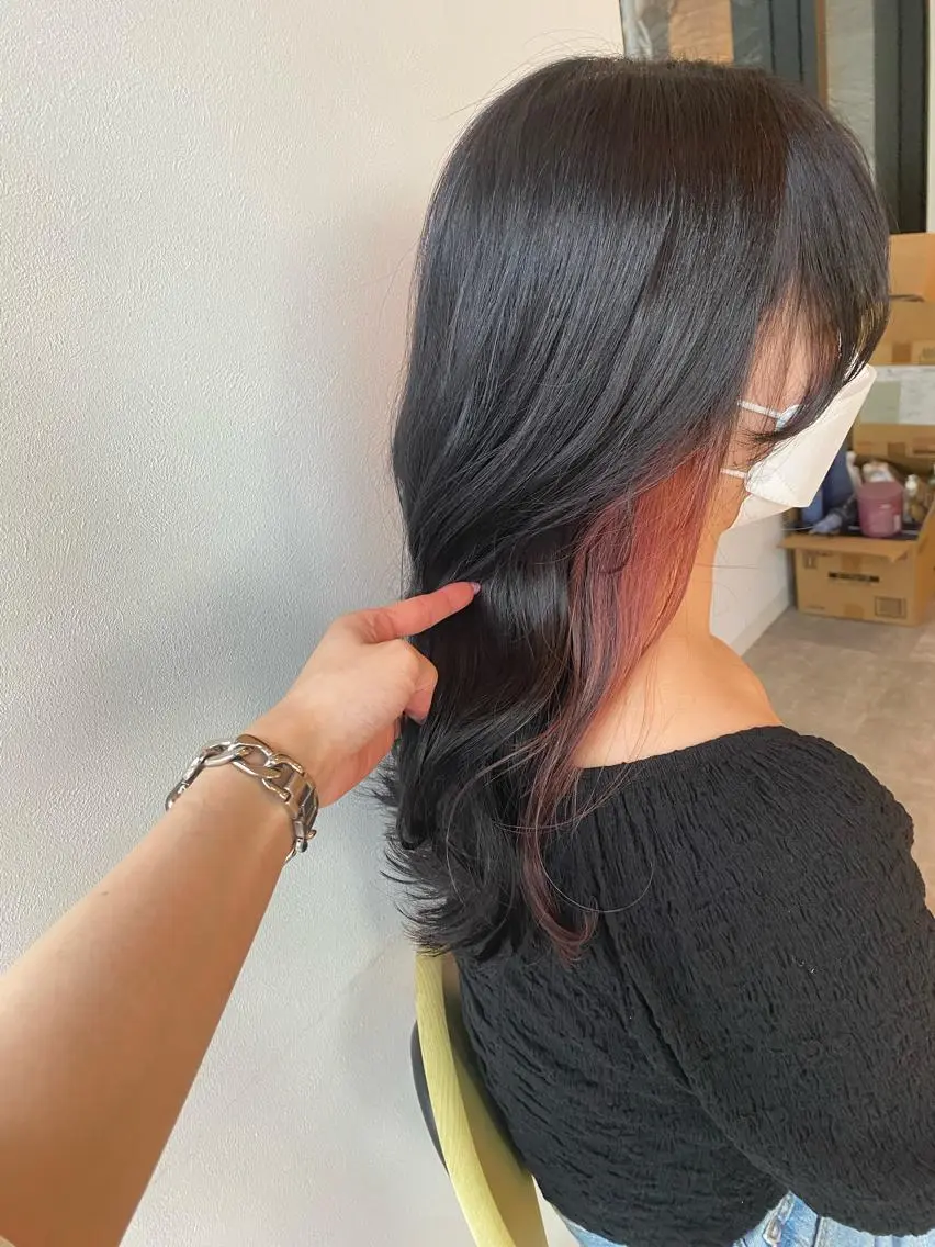 セミロング カット ヘアカラー オスズ 🎀´-のヘアスタイル