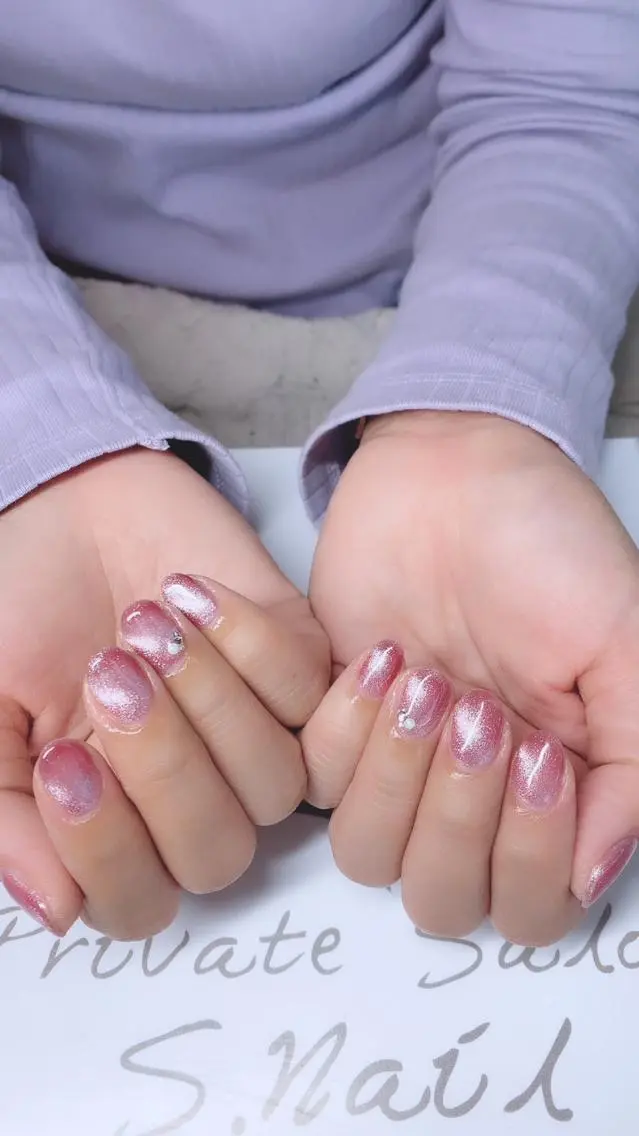 ネイル ハンドネイル 西大分S.Nail 𓏲⋆🪸.⋆⸜🫧のネイルデザイン