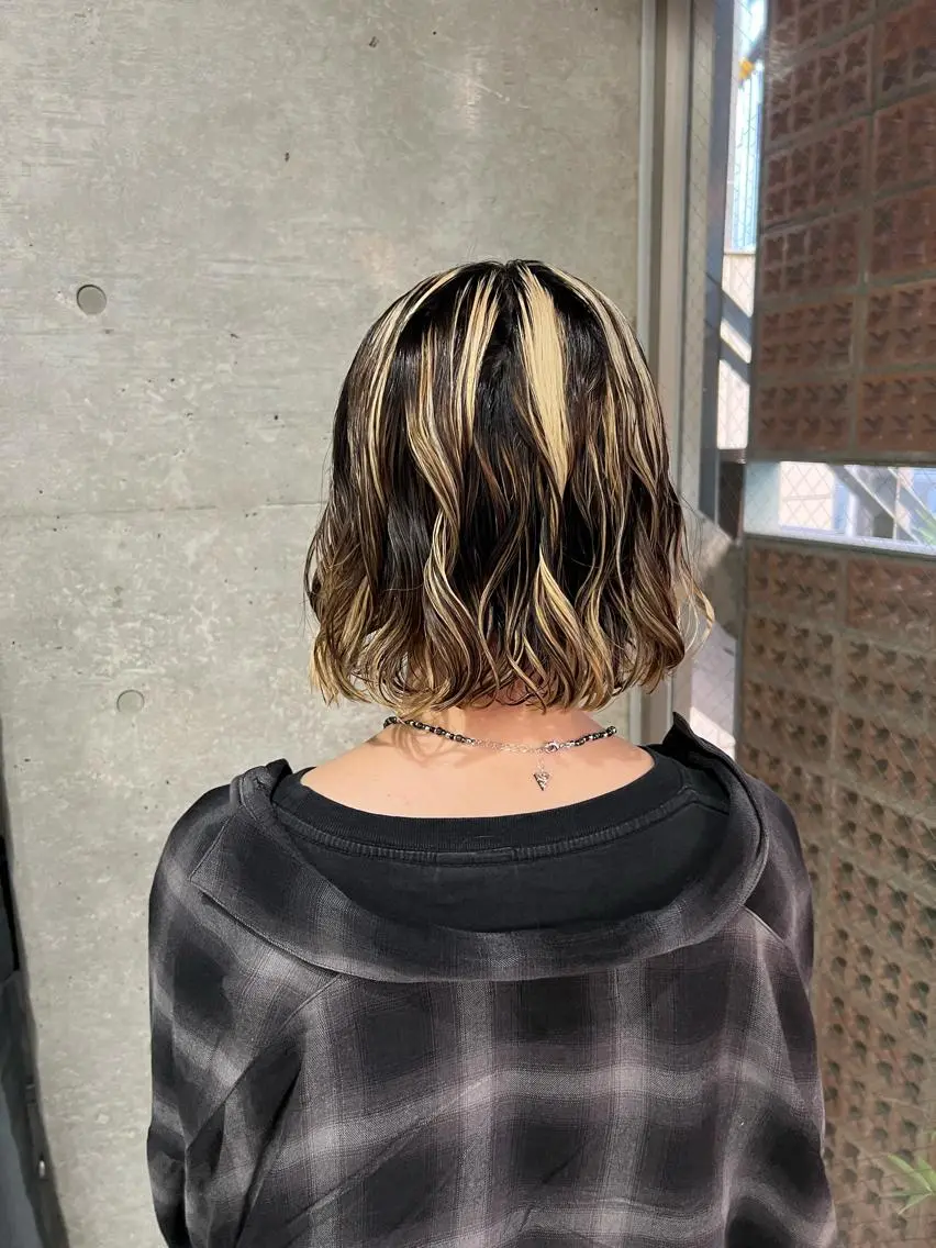 パーマ カット パーマ トリートメント ボブパーマコテ巻き風 パーマNo1深江秀平のヘアスタイル