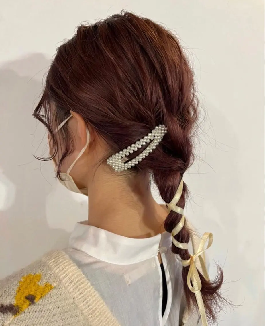 セミロング カラー ヘアアレンジ Sachiko ❤︎Pressのヘアスタイル