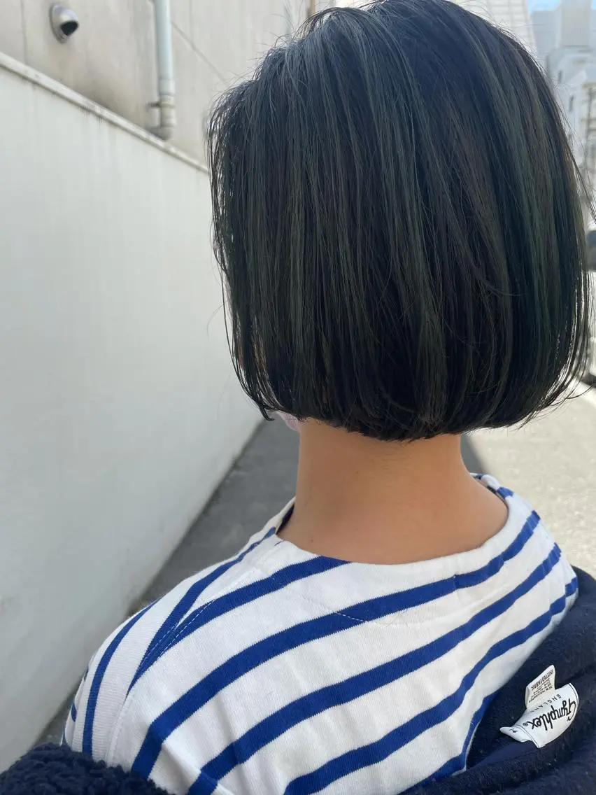 ミディアム カット ヘアカラー トリートメント ayane⭐️ボブ・ ショート・パーマのヘアスタイル