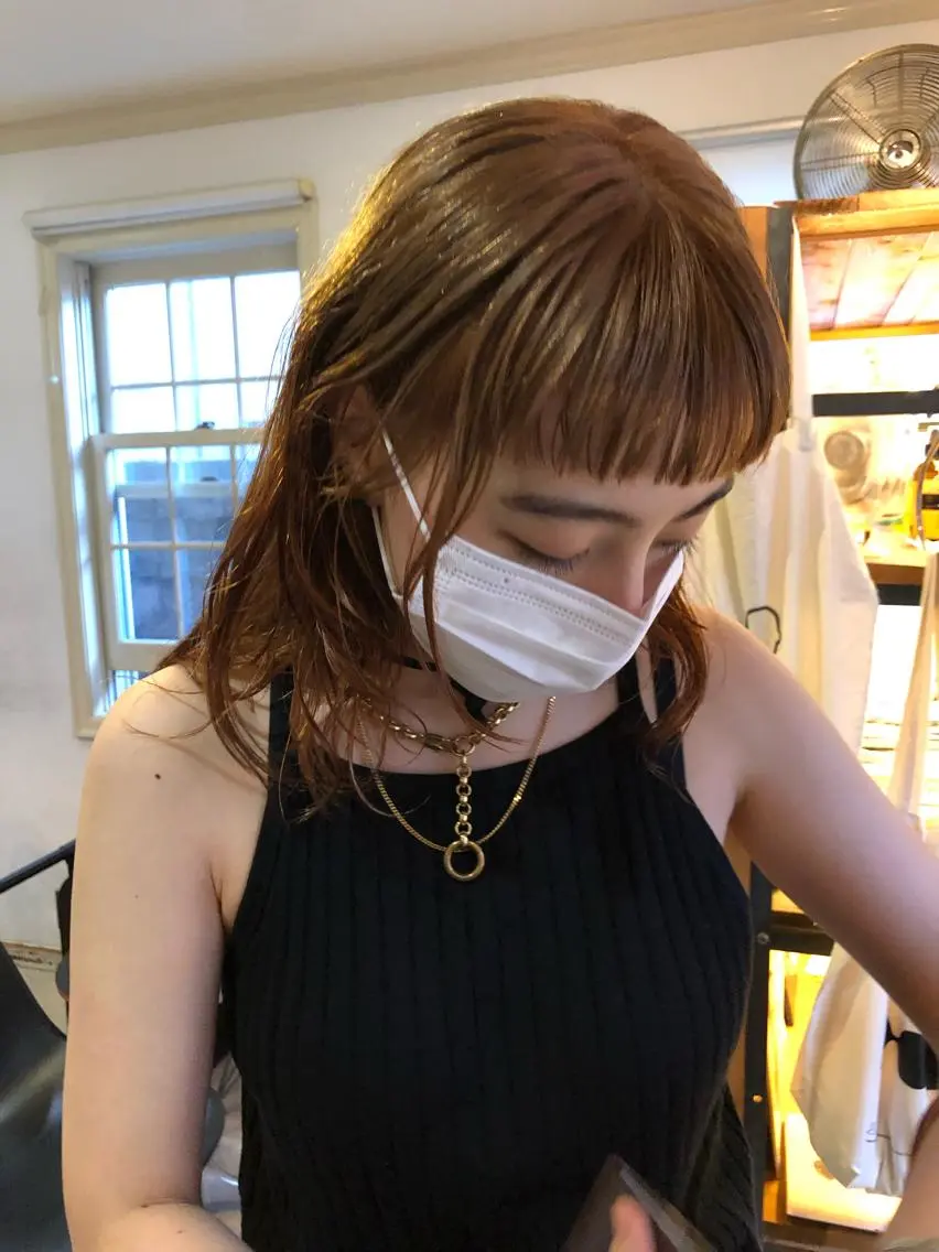 セミロング カラー eri kinjoのヘアスタイル