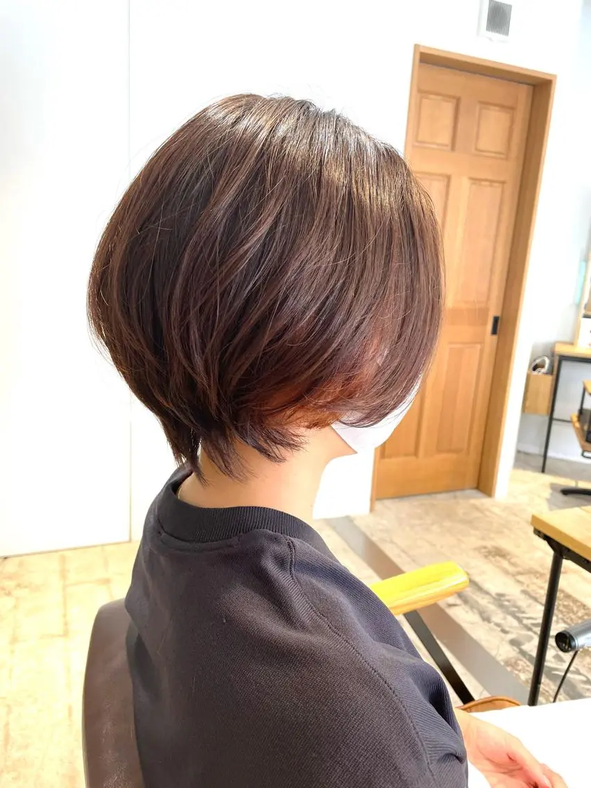 ショート カラー ヘアカラー トリートメント 東 みのりのヘアスタイル