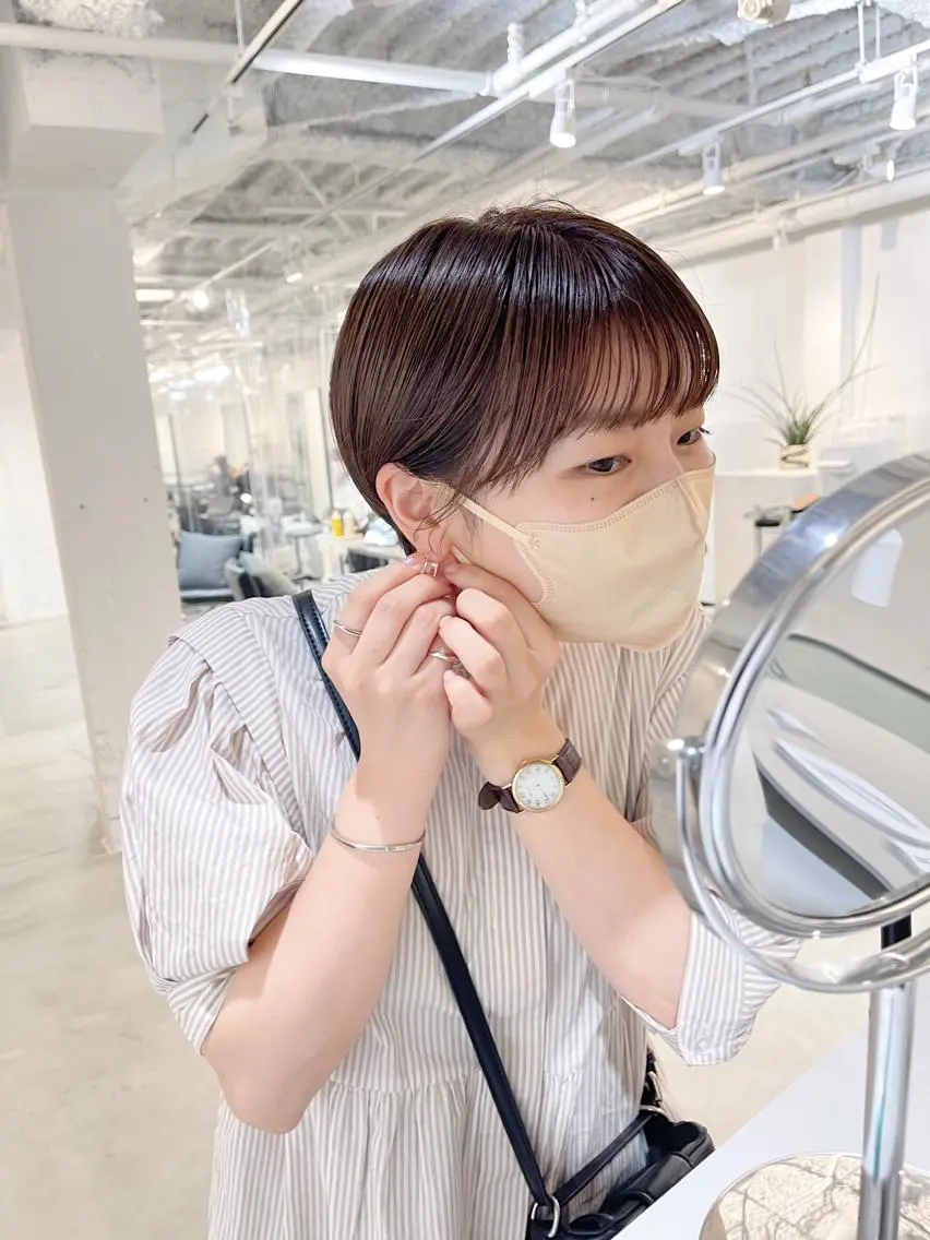 ショート カラー ショートヘア 川本 裕🌿のヘアスタイル