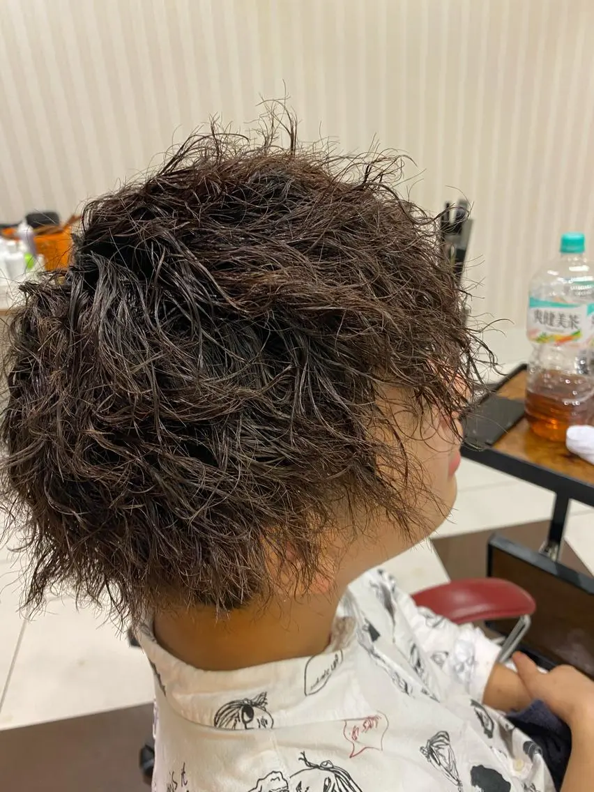 パーマ メンズ 永島 諒のヘアスタイル
