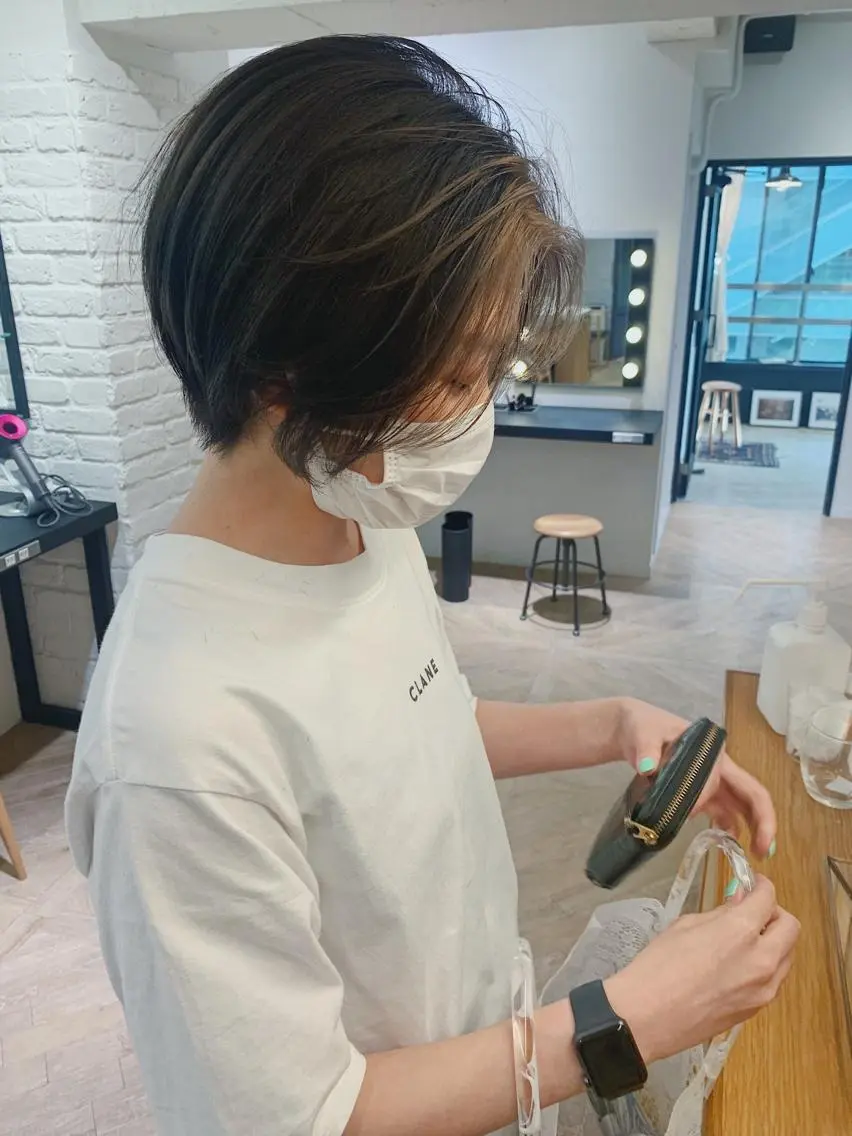 ショート レイヤーカット 鈴木駿介のヘアスタイル