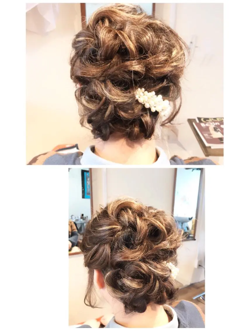 ショート ヘアアレンジ ボブ ヘアセット 公庄　グジョウ 　隆　　タカシのヘアスタイル
