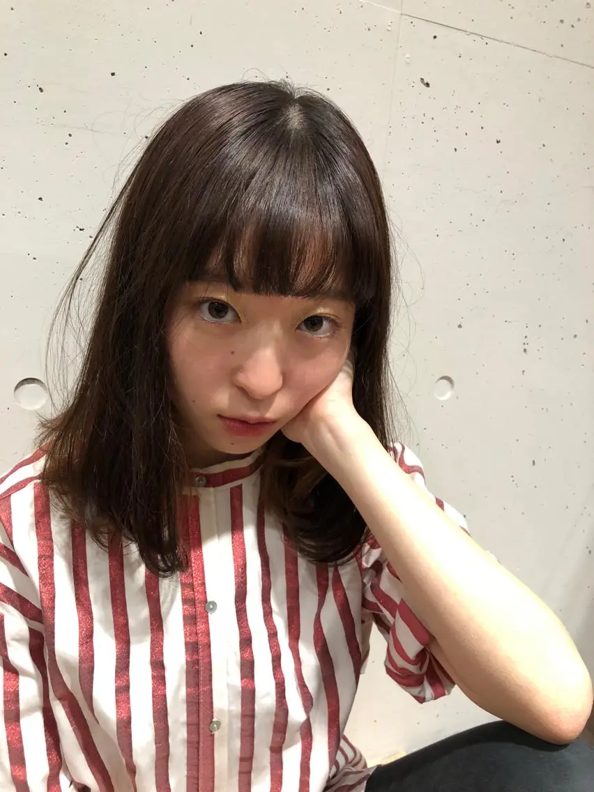 ミディアム カラー stylist 杉浦駿生のヘアスタイル