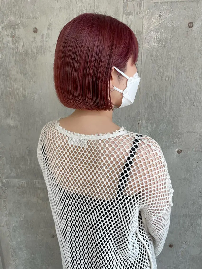 ショート カラー ショートボブ ショートレイヤー アッシュ ダブルカラー ハイトーンカラー 江上拓郎/ショート /酸性ストレートのヘアスタイル