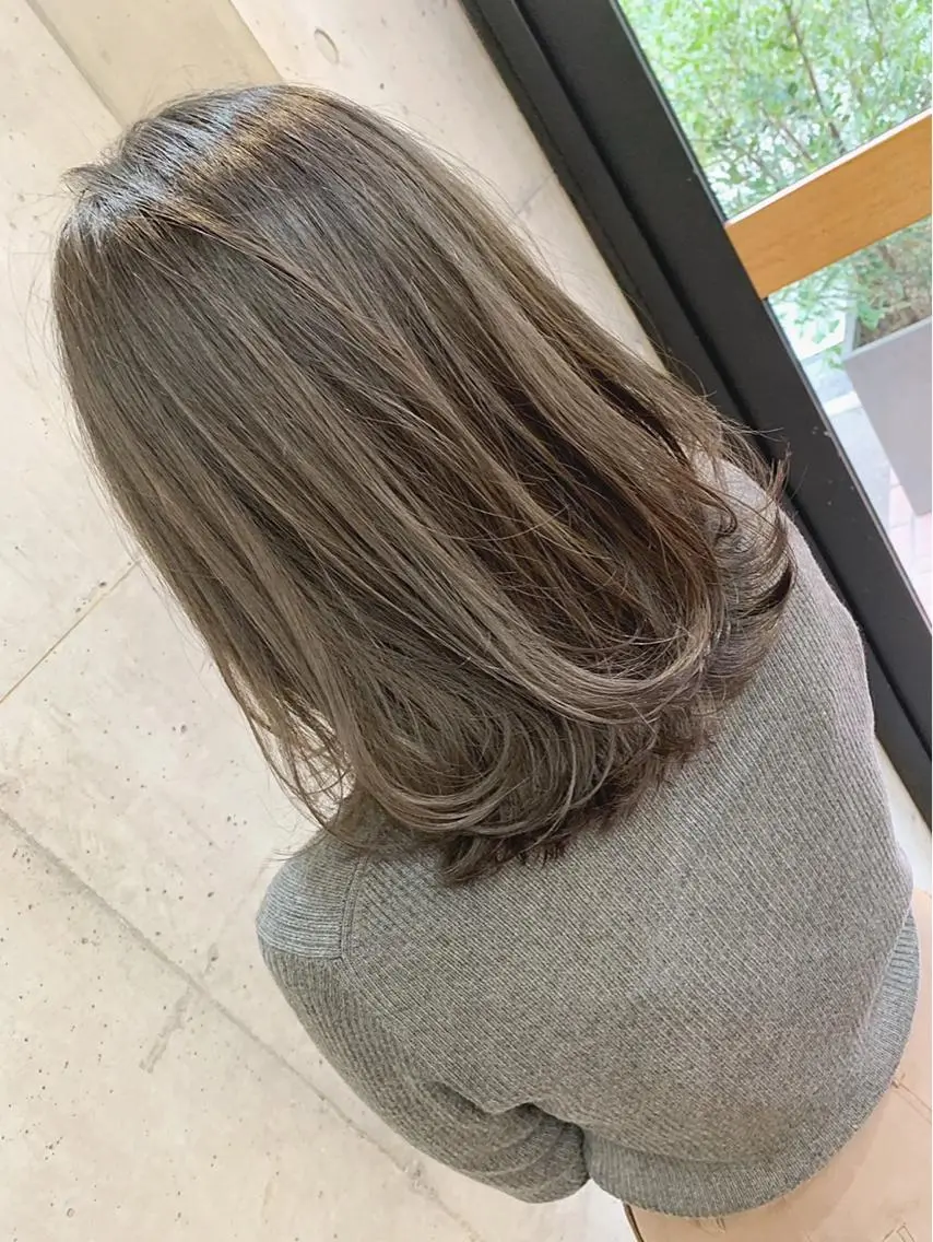 ミディアム カラー ベージュカラー カット トリートメント センスをお届けします 大谷将生infpのヘアスタイル