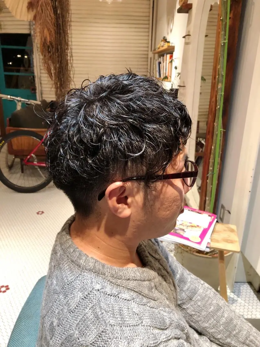 パーマ メンズ すみとも るなのヘアスタイル