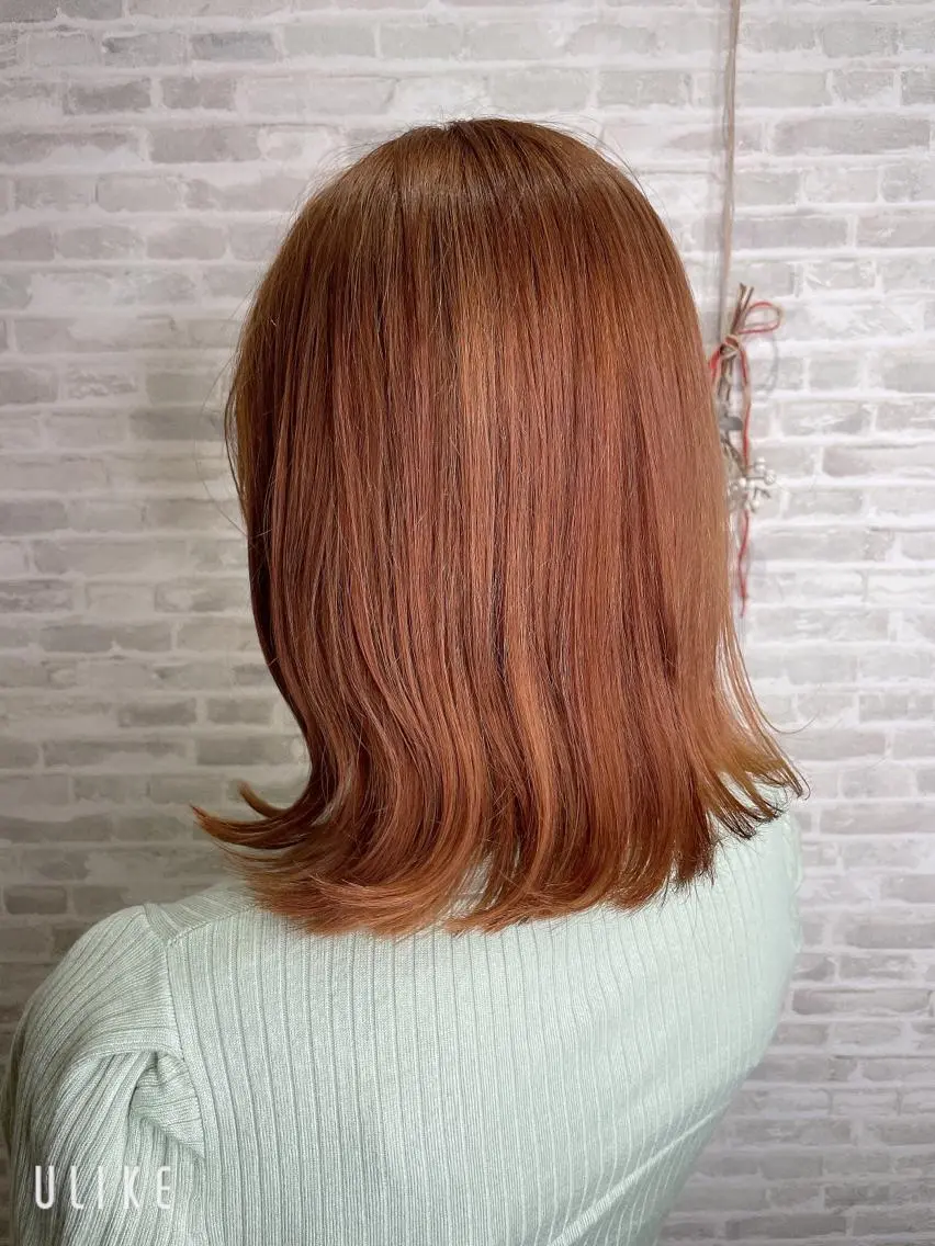 ミディアム カラー カット ヘアカラー 平田 怜のヘアスタイル