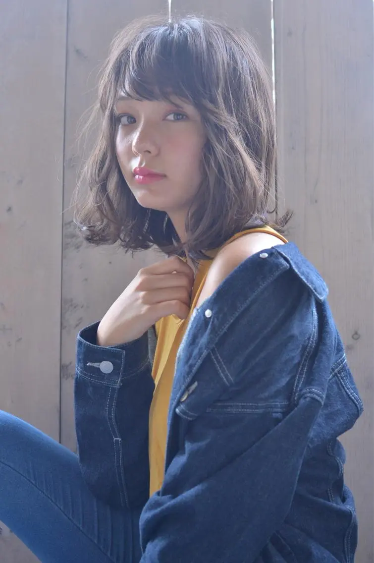 ミディアム カラー ヘアアレンジ 髪質改善カラー/艶髪 LISAのヘアスタイル