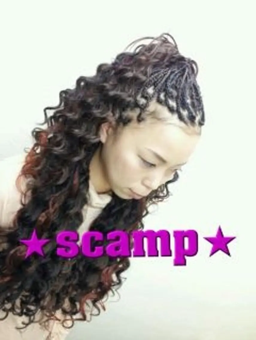 ロング ヘアアレンジ マツエク・マツパ scamp ★のヘアスタイル