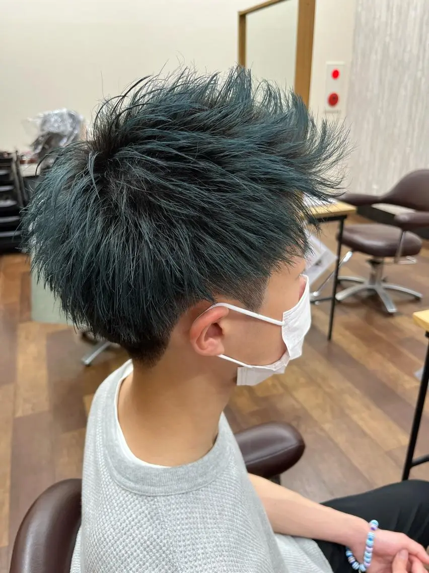 メンズ アップバング カット ヘアカラー トリートメント メンズ特化美容師 /齋藤翼のヘアスタイル