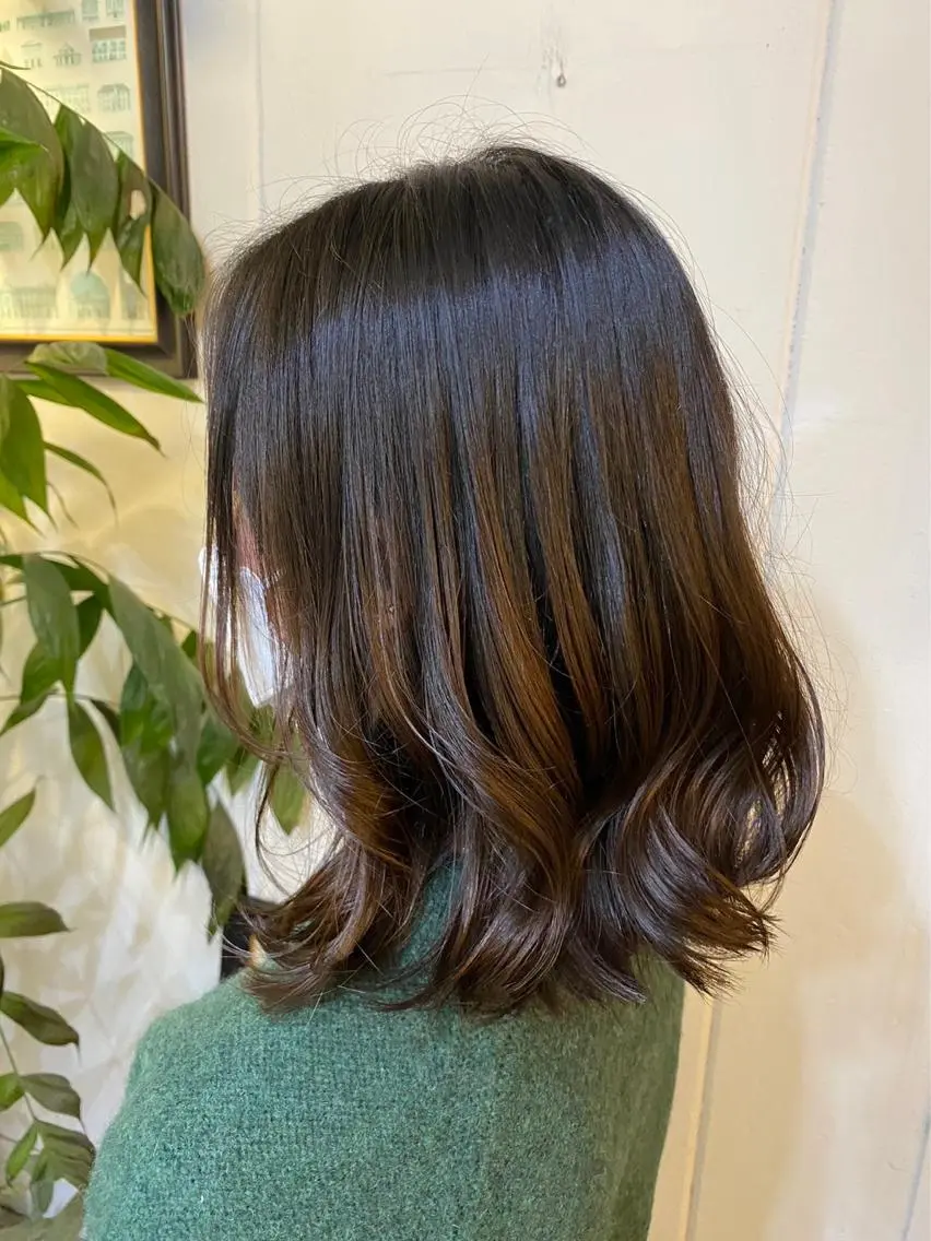 セミロング 長濱 俊のヘアスタイル