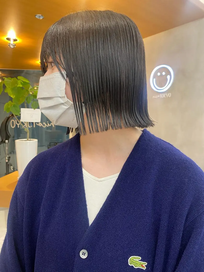 ショート カラー カット ヘアカラー トリートメント センターパート/ レイヤー/ayuのヘアスタイル